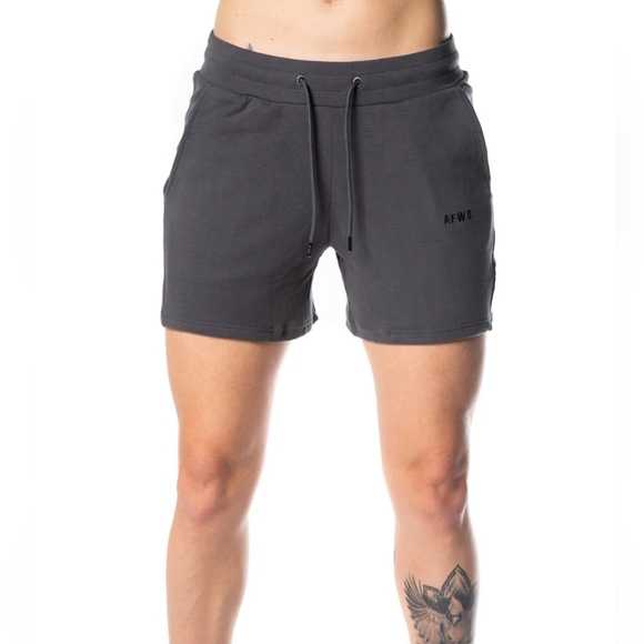 AFWD Alpha Forward Essential Jogger Shorts Size Large in Slate Gray *Sold Out* - Picture 2 of 7